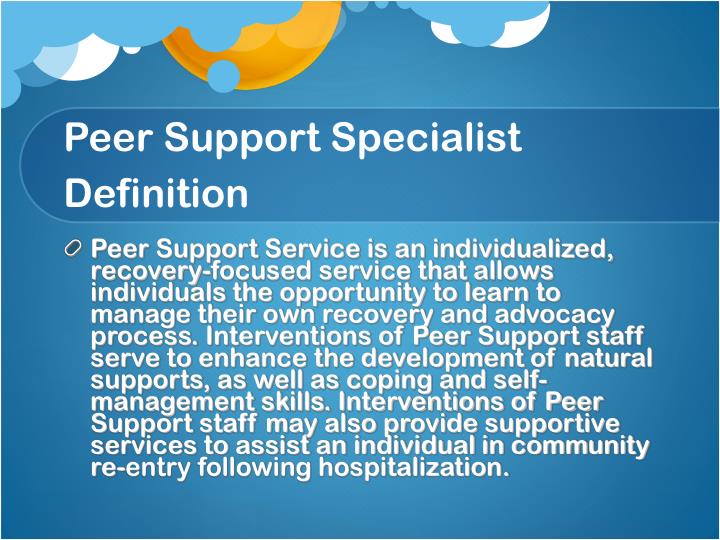 peer support special education definition