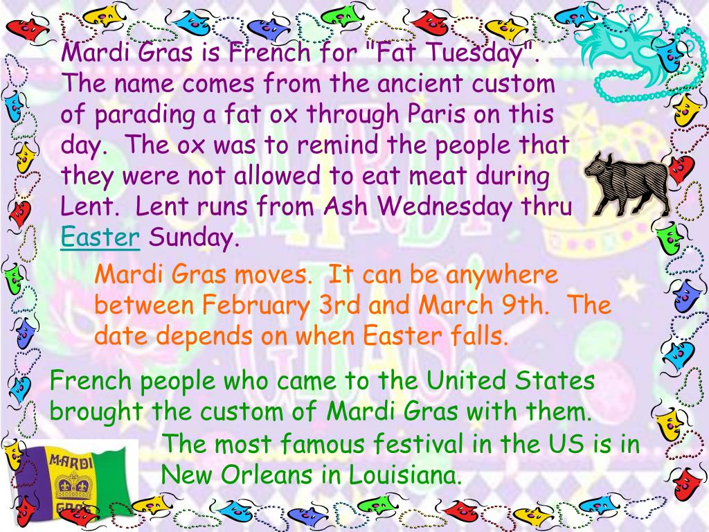 what gras means in mardi gras nyt