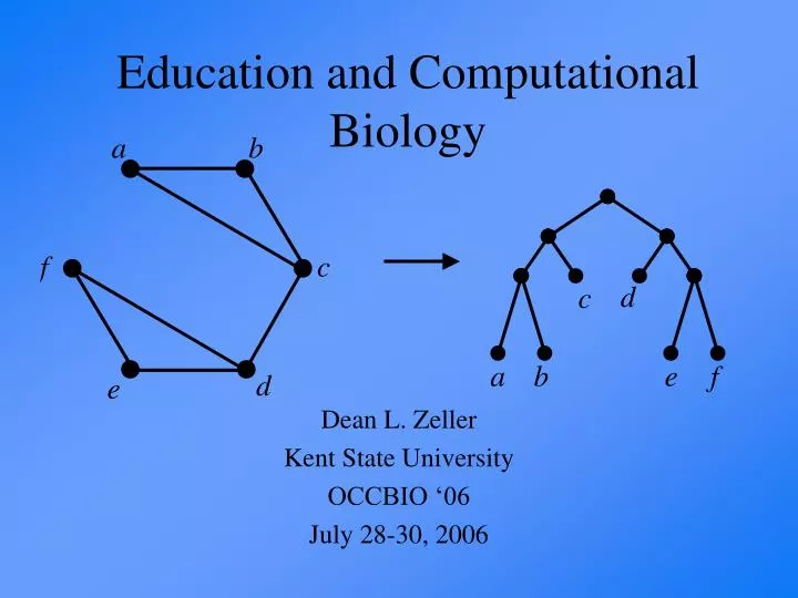 education and computational biology n.