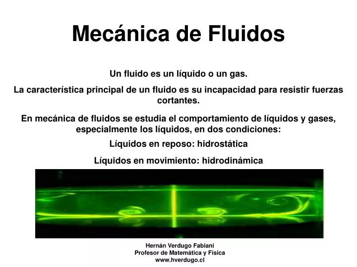 PPT - Mecánica De Fluidos PowerPoint Presentation, Free Download - ID ...