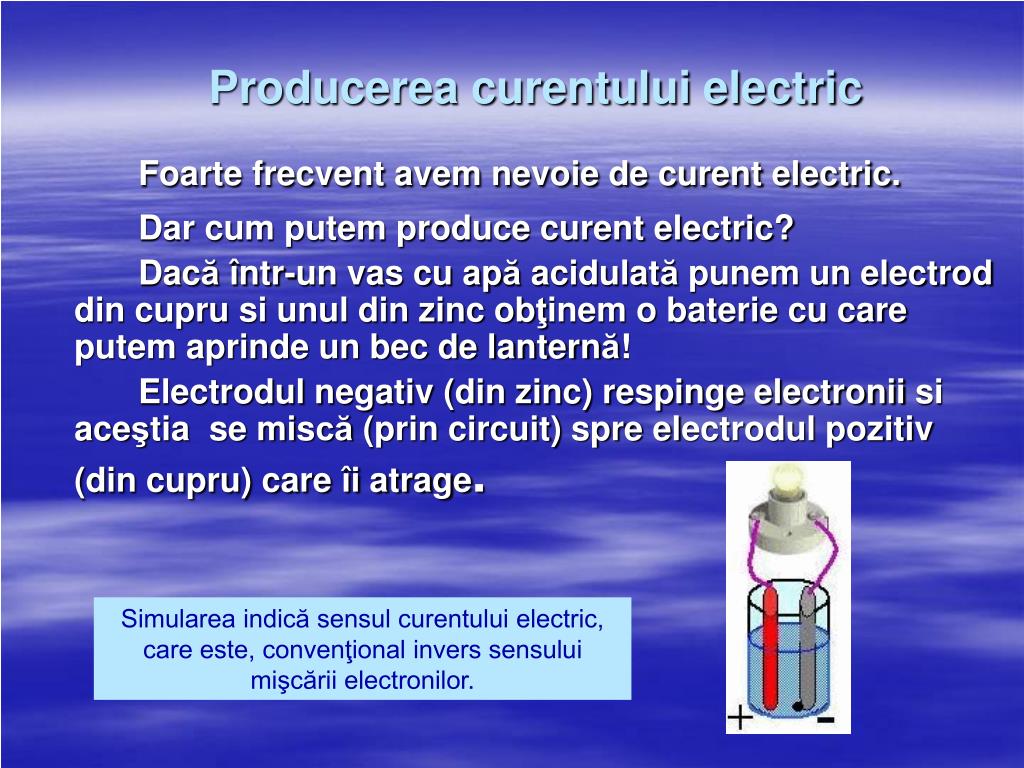 PPT - Ob ţinerea curentului electric PowerPoint Presentation - ID:4277379