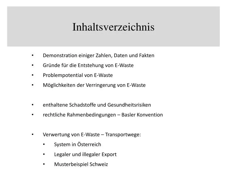Ppt Inhaltsverzeichnis Powerpoint Presentation Free Download Id 4278447