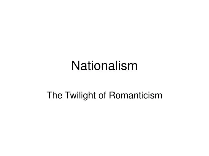 nationalism n.