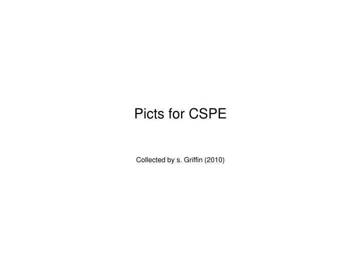 PPT - Picts for CSPE PowerPoint Presentation, free download - ID:4278665