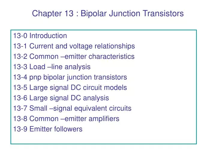 chapter 13 bipolar junction transistors n.