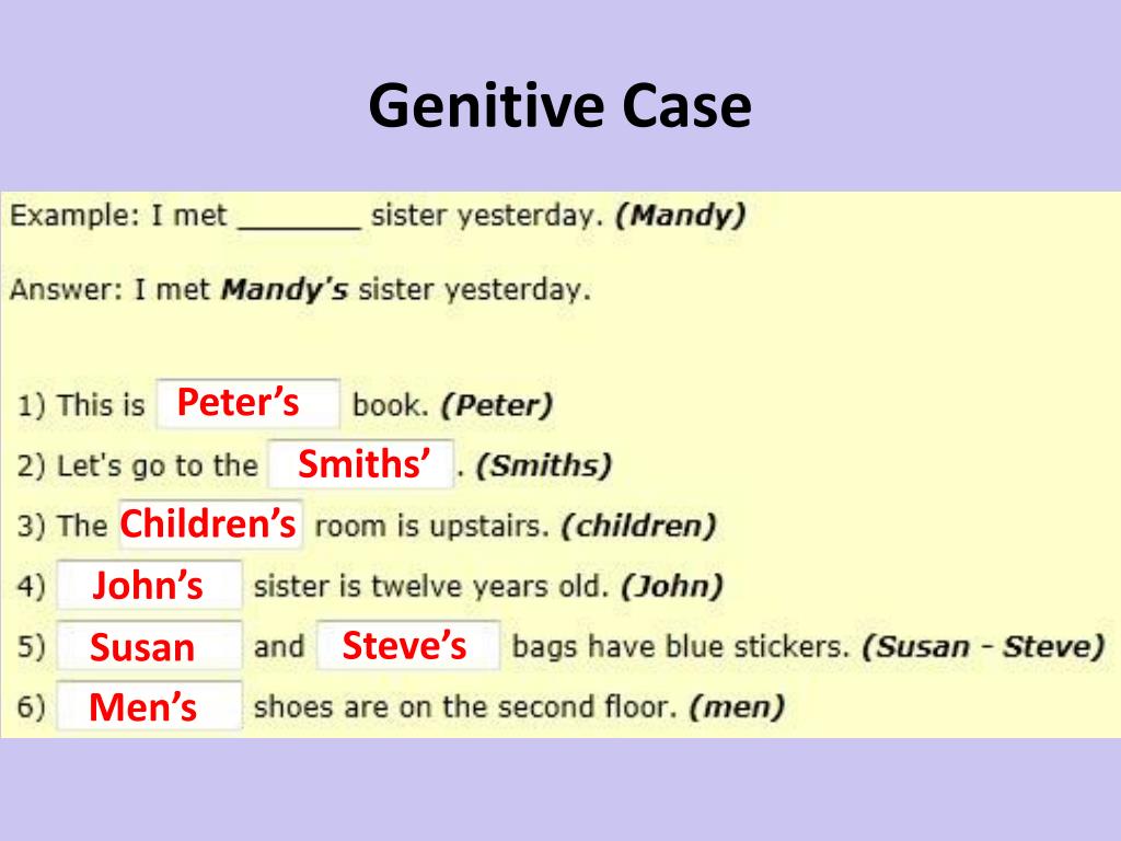 Genitive Case