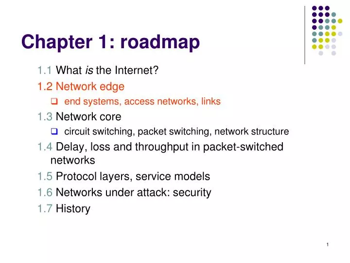 PPT - Chapter 1: roadmap PowerPoint Presentation, free download - ID ...