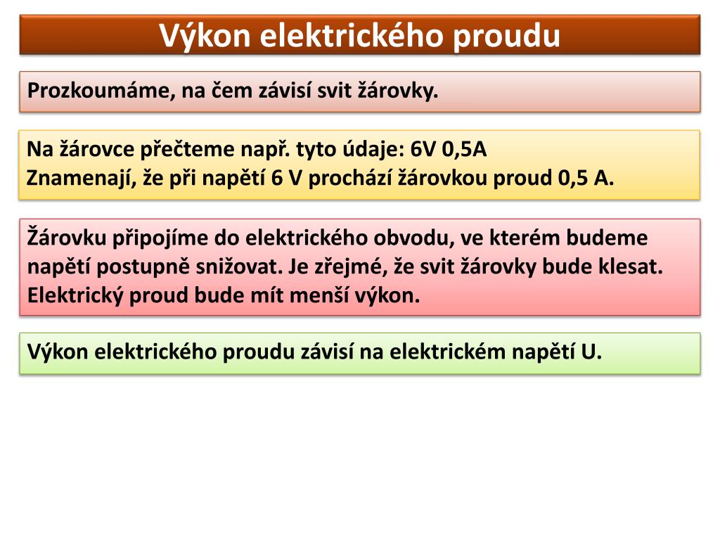PPT - Výkon elektrického proudu PowerPoint Presentation, free download -  ID:4280682