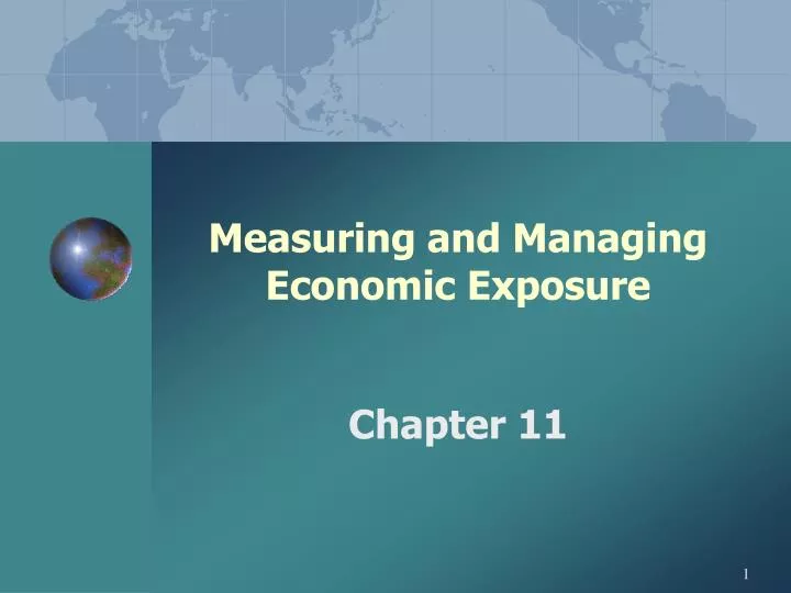 measuring and managing economic exposure n.