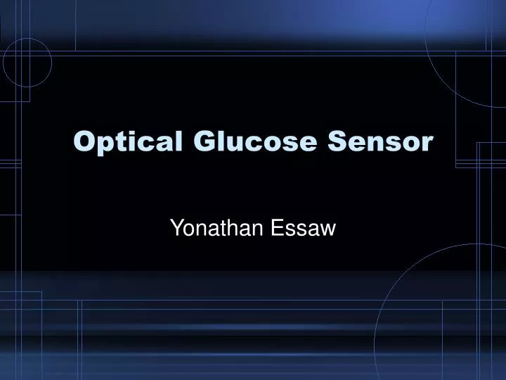 optical glucose sensor n.