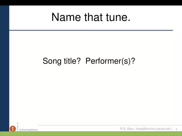 name that tune n.