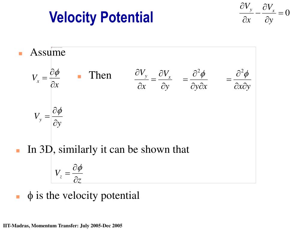PPT - Stream Function & Velocity Potential PowerPoint Presentation - ID