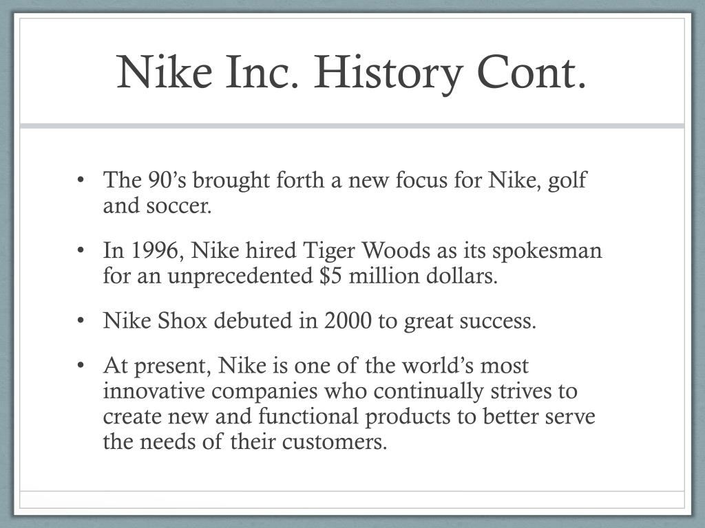 PPT - Nike Inc. PowerPoint Presentation, free download - ID:4282447