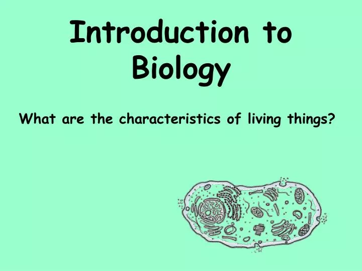 biology ppt presentation