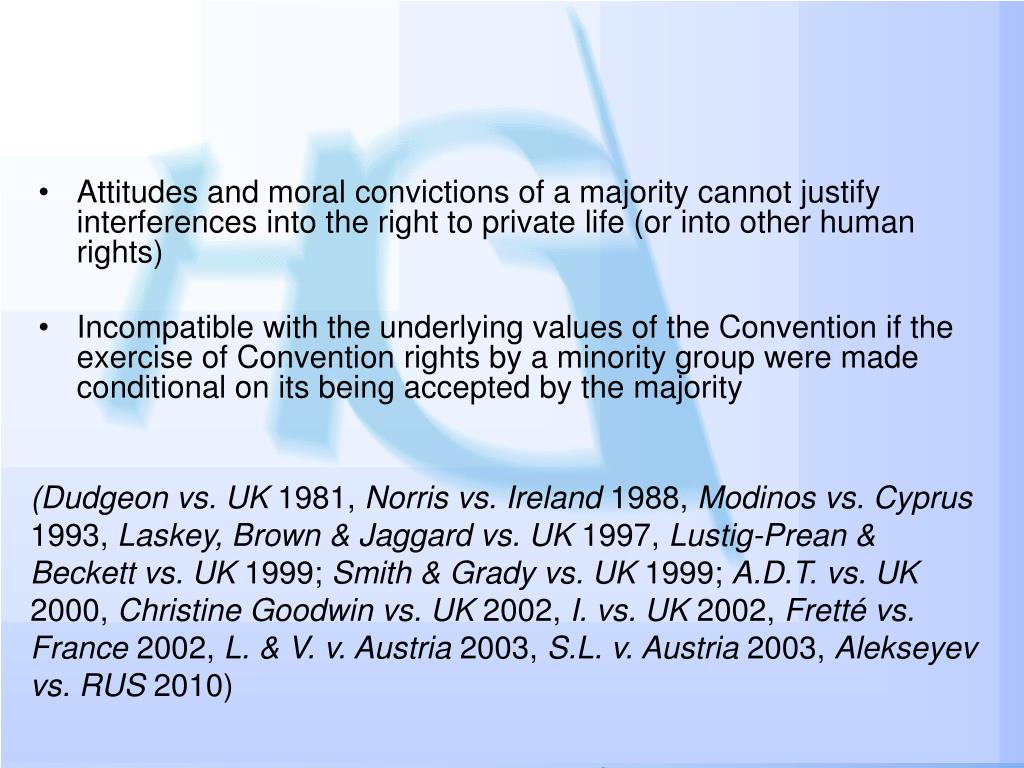 Human Rights Incompatible PPT - The Case Law of the European Court of Human Rights PowerPoint ...