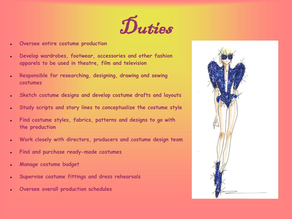 PPT Costume Designer PowerPoint Presentation, free download ID4287103
