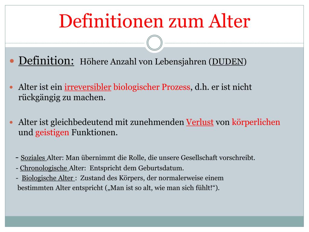 Soziales alter