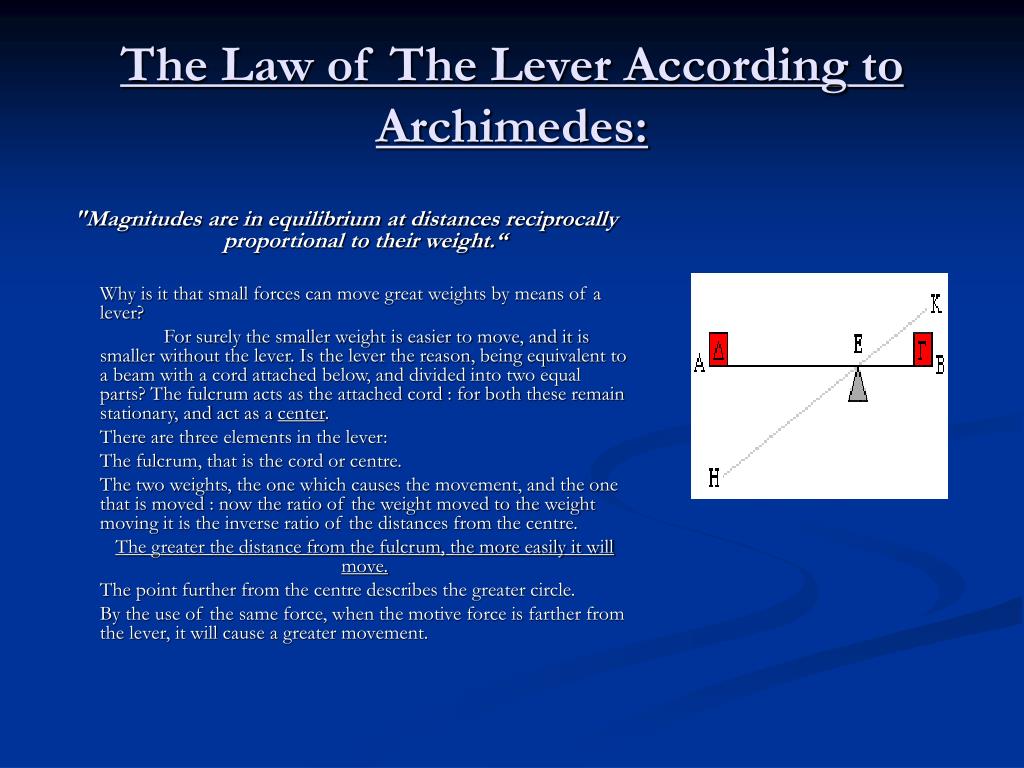 PPT Archimedes Lever PowerPoint Presentation, free download ID4288773