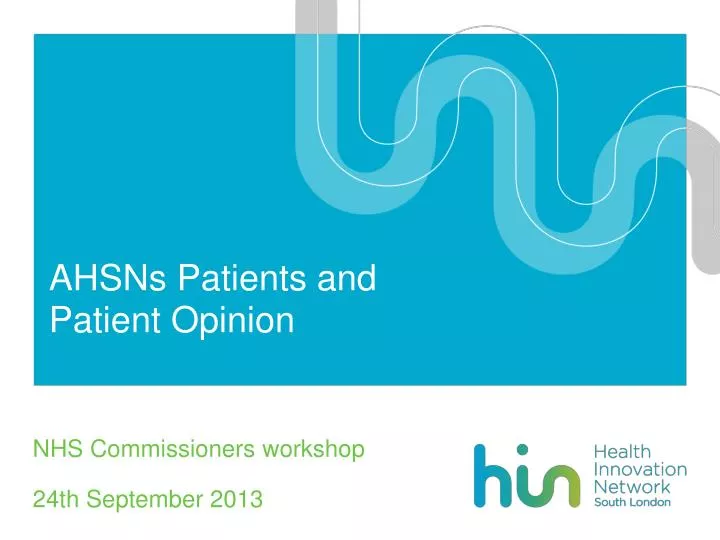 ahsns patients and patient opinion n.
