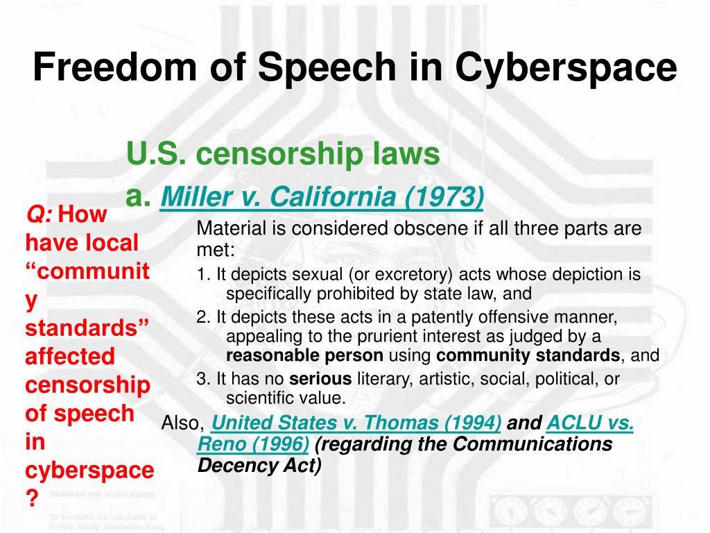 speech on cyberspace