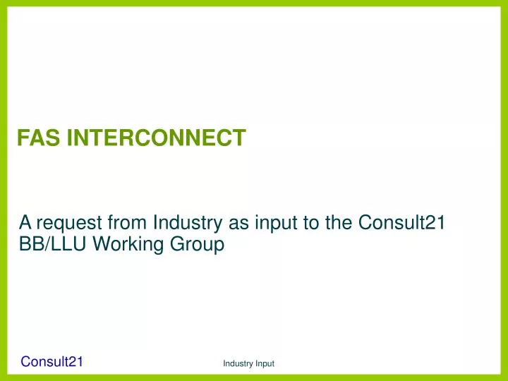 fas interconnect n.