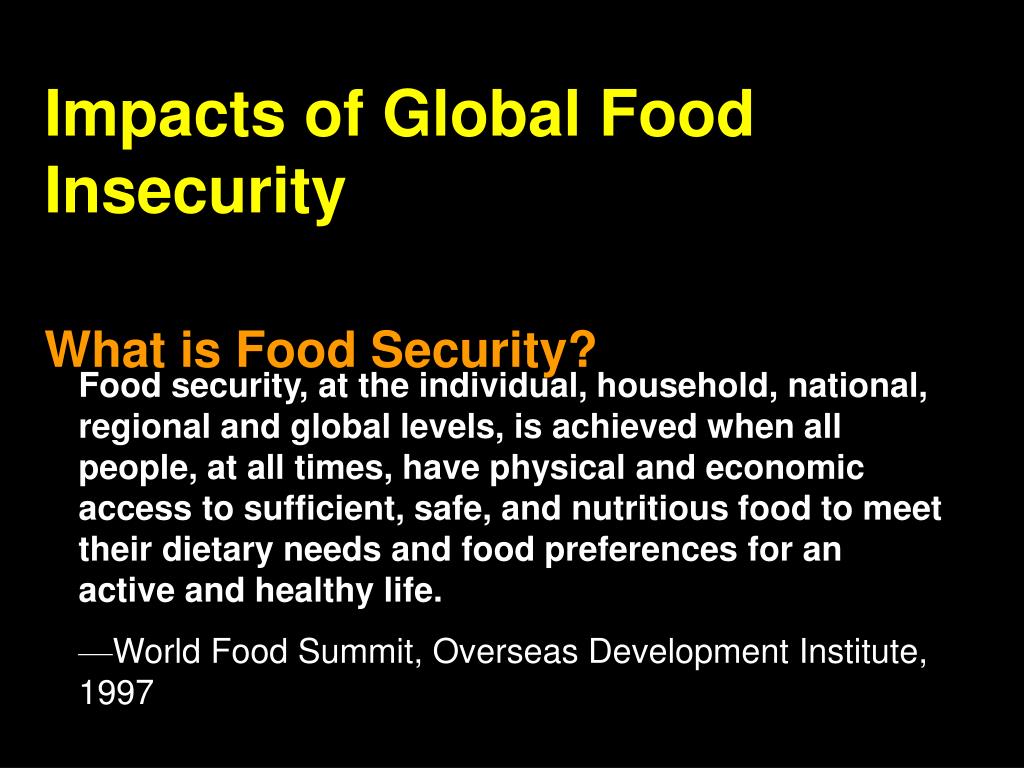 powerpoint presentation on food insecurity