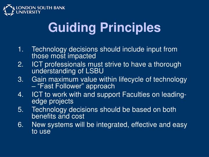 guiding principle definition