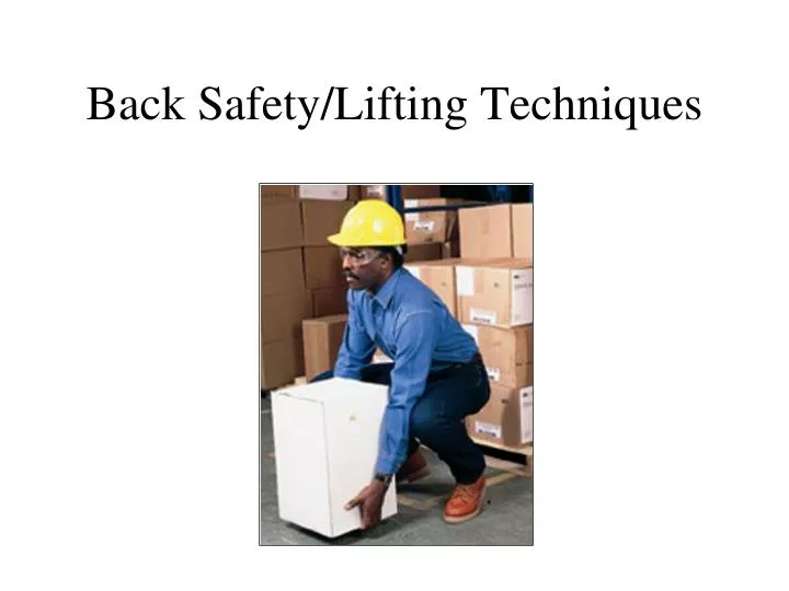 back safety lifting techniques n.