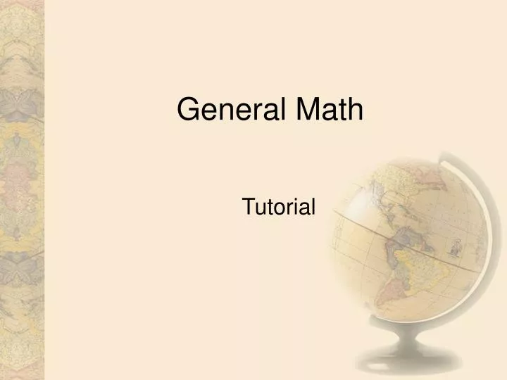 general math n.