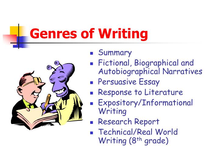 genre of writing genre of writing