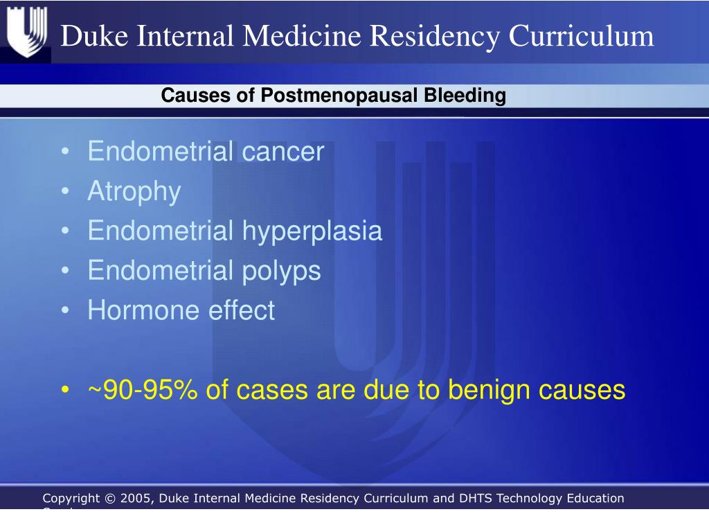 PPT - Amenorrhea and Postmenopausal Bleeding PowerPoint Presentation, free  download - ID:4294519