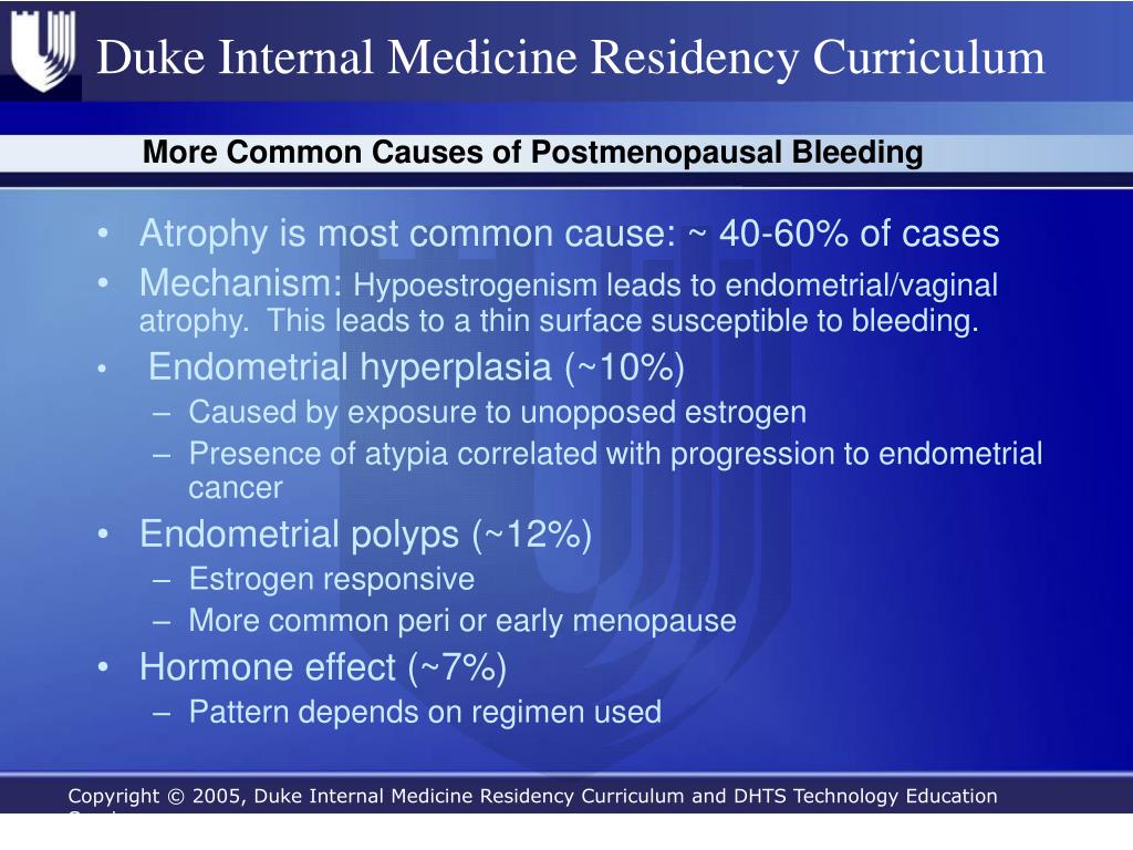 PPT - Amenorrhea and Postmenopausal Bleeding PowerPoint Presentation, free  download - ID:4294519