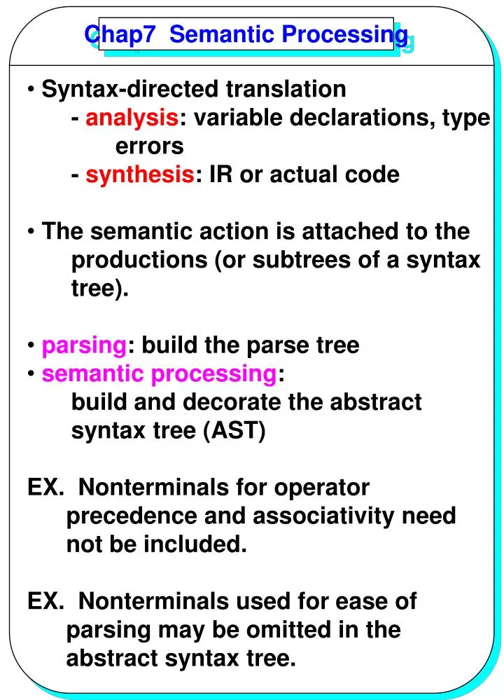 PPT - Chap7 Semantic Processing PowerPoint Presentation, free download ...
