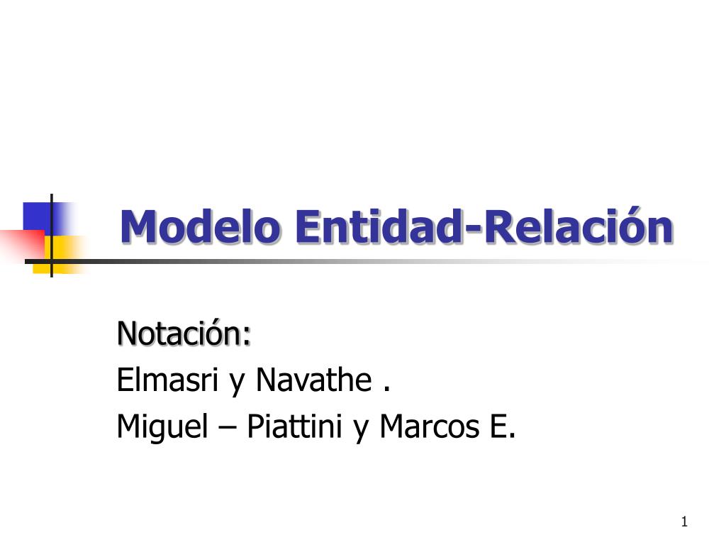 PPT - Modelo Entidad-Relación PowerPoint Presentation, free download -  ID:4295460