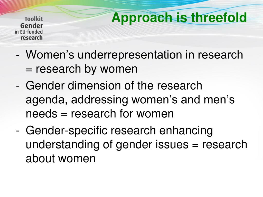 PPT Gender in research Historical background Gender toolkit and