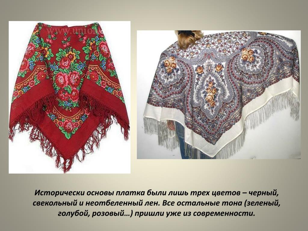 Павлопосадские платки народный проект для 1 класса