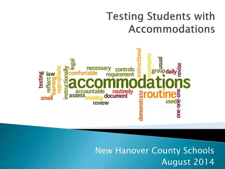 testing students with accommodations n.