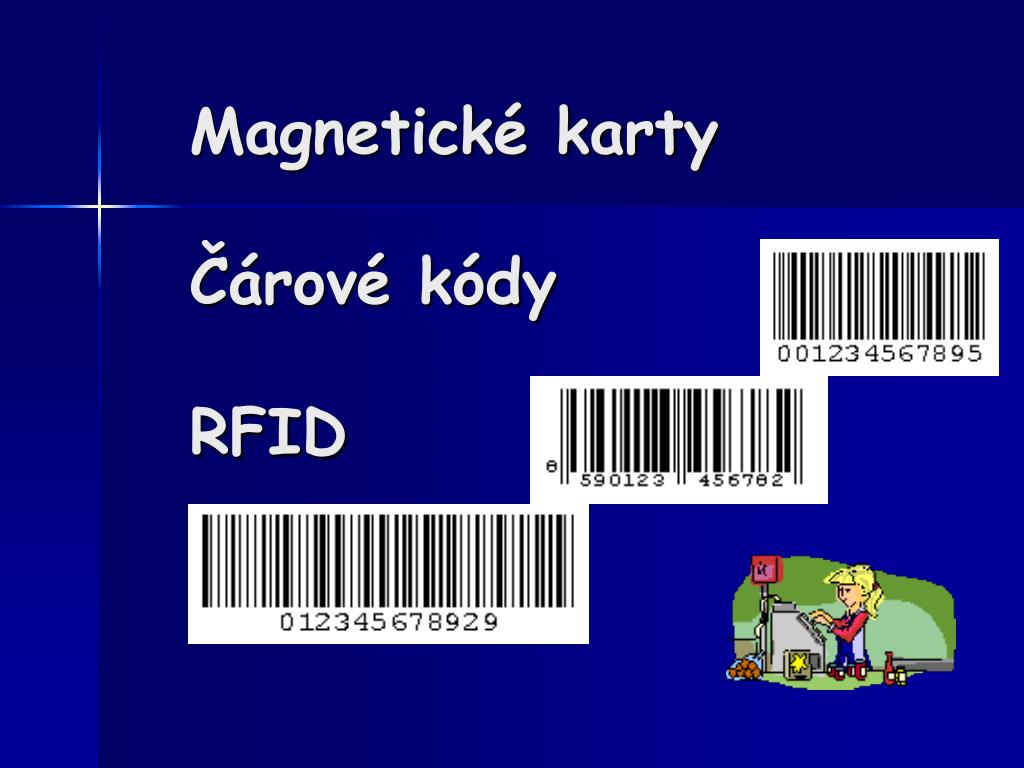 PPT - Magnetické karty Čárové kódy RFID PowerPoint Presentation, free  download - ID:4299366