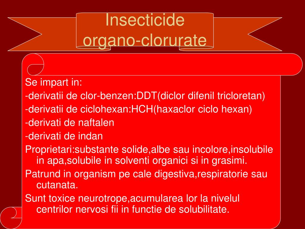 PPT - Insecticide pe baza de compusi clorurati PowerPoint Presentation -  ID:4300383