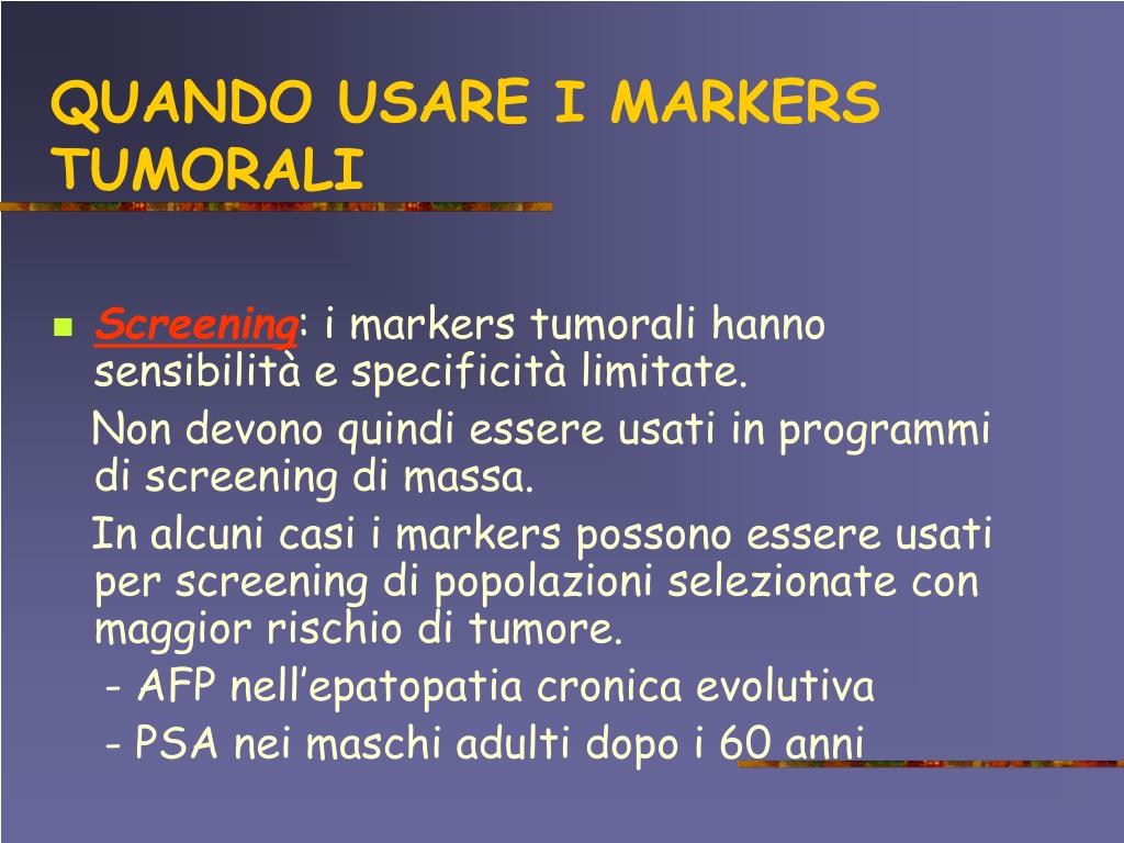 PPT - I markers tumorali PowerPoint Presentation, free download - ID:4301007