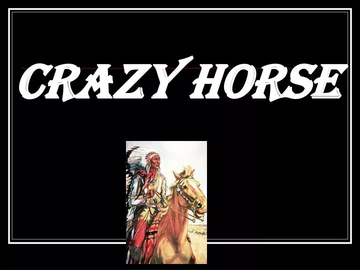 crazy horse n.