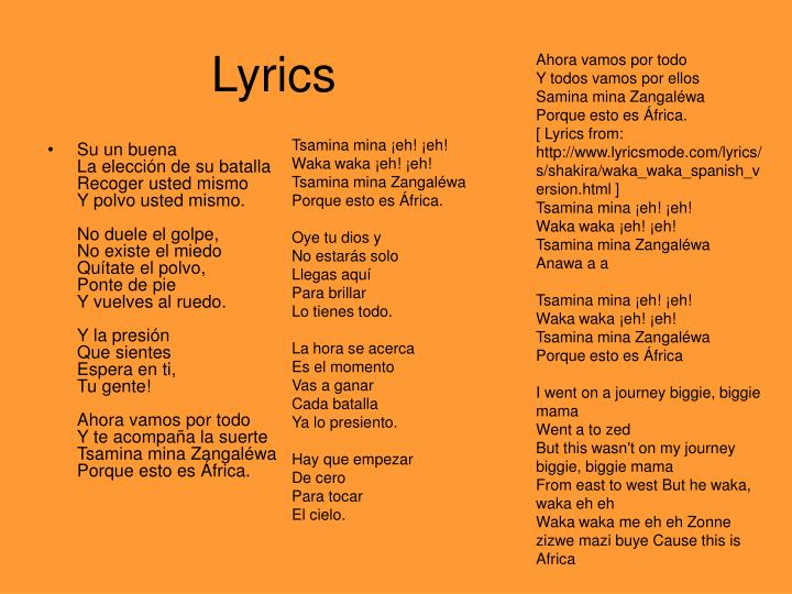 Shakira Waka Spanish | Bruin Blog