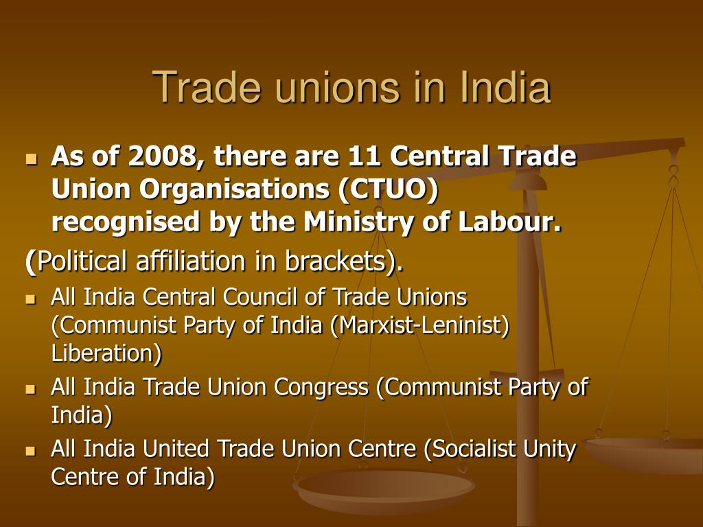 list of case study on trade union in india