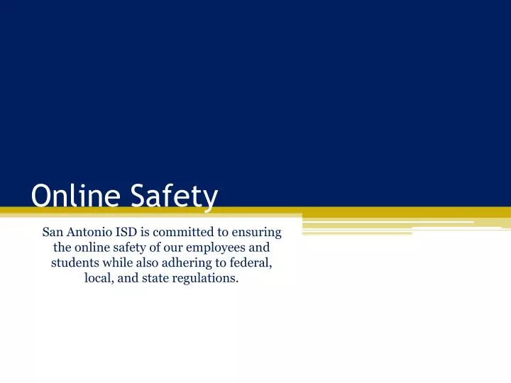 PPT - Online Safety PowerPoint Presentation, free download - ID:4303436