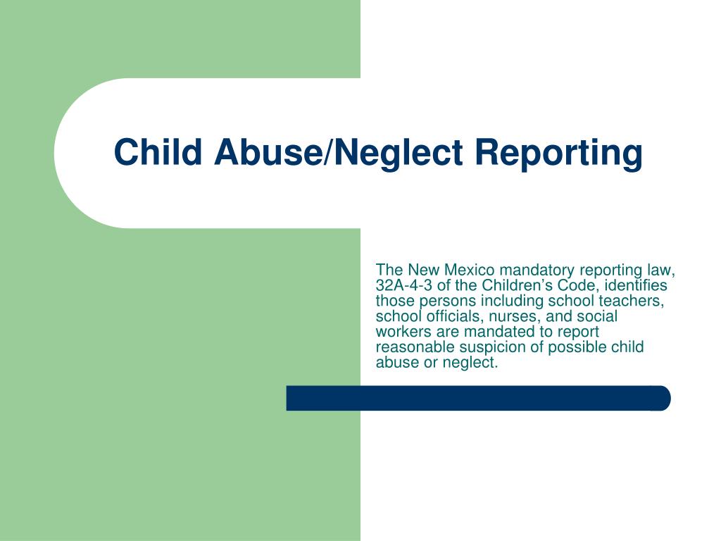 reporting neglect to social services