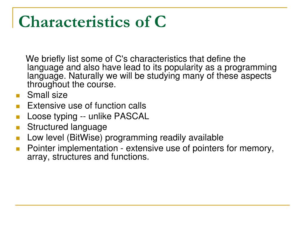 PPT Fundamental Of C Programming PowerPoint Presentation Free 