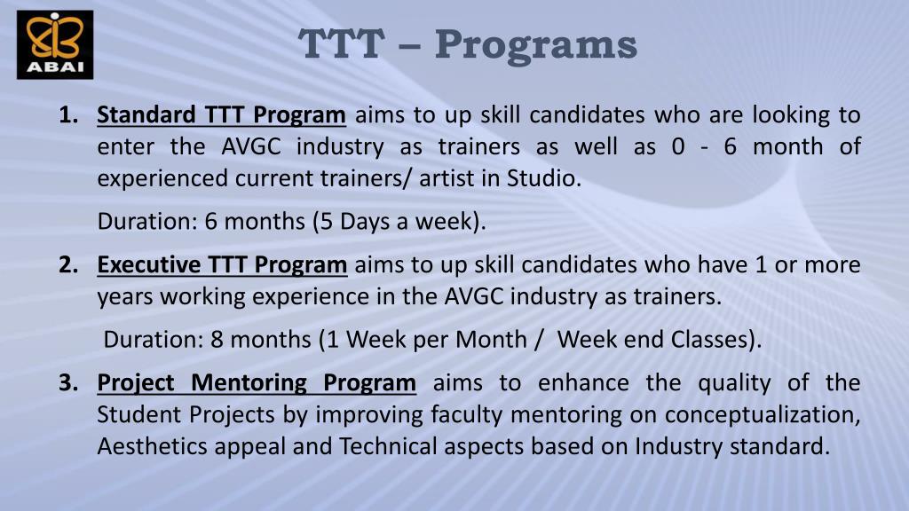 Train The Trainer (TTT)
