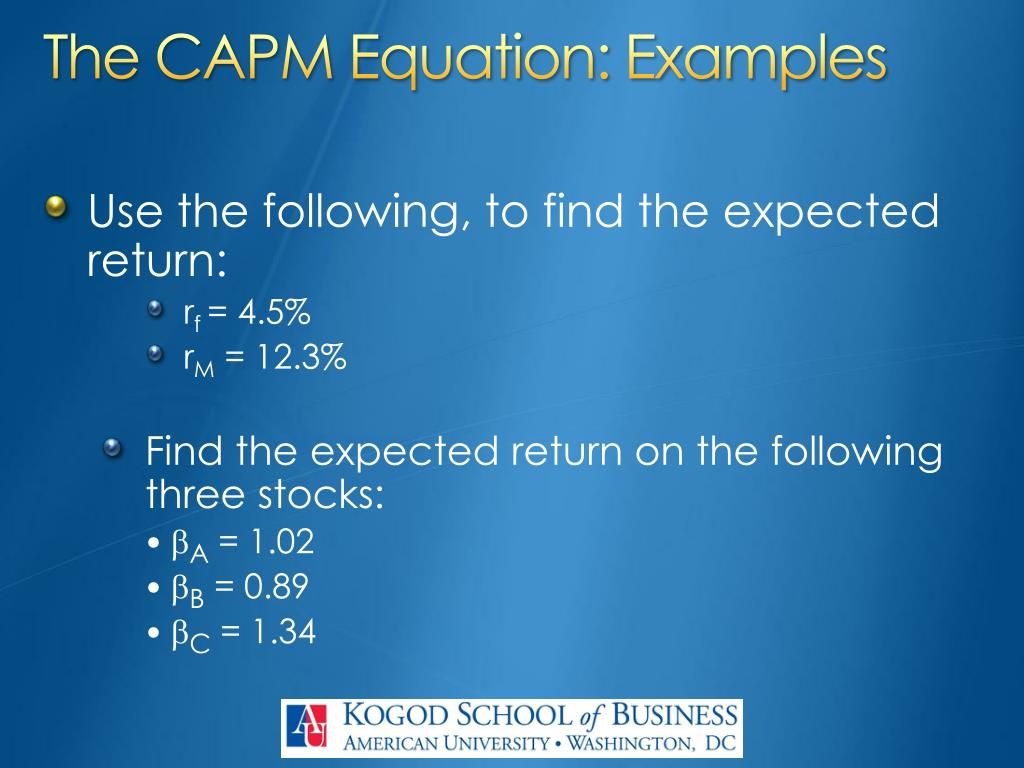 PPT Video 15 Topic 3 5 Capital Asset Pricing Model CAPM PPT Video 15 Topic 3 5 Capital Asset Pricing Model CAPM