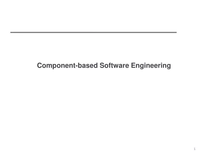 PPT - Component-based Software Engineering PowerPoint Presentation ...