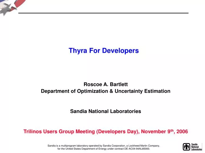 thyra for developers n.